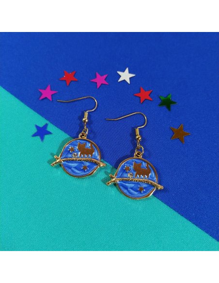 Aretes Gato Lunático Colores