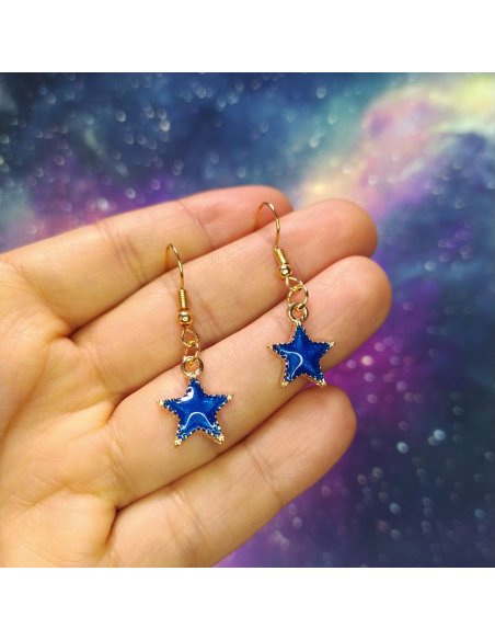 Aretes Estrellas en Colores