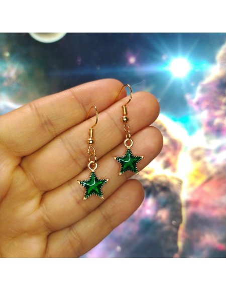 Aretes Estrellas en Colores