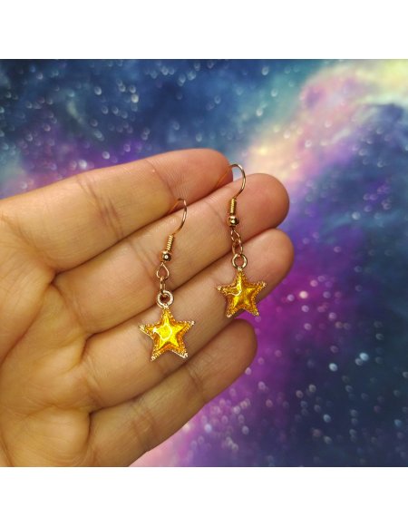 Aretes Estrellas en Colores