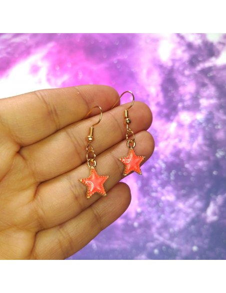 Aretes Estrellas en Colores
