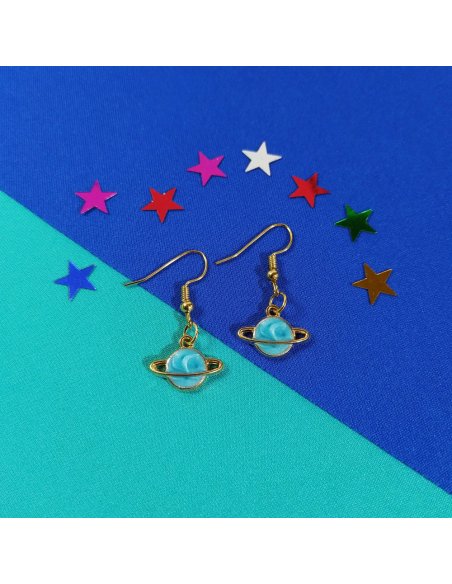Aretes Saturnito en Colores