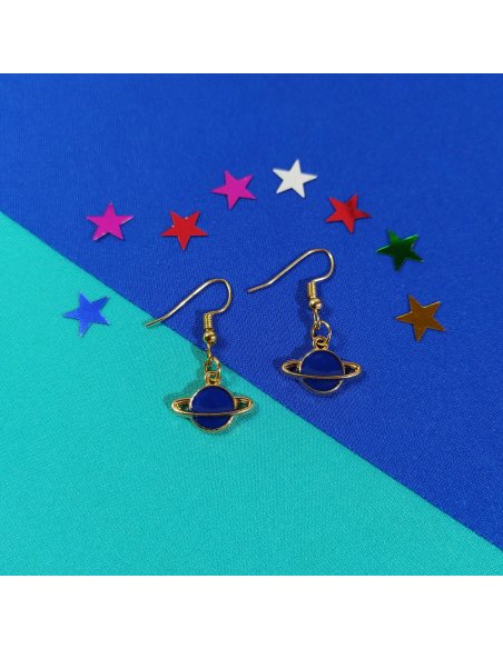Aretes Saturnito en Colores
