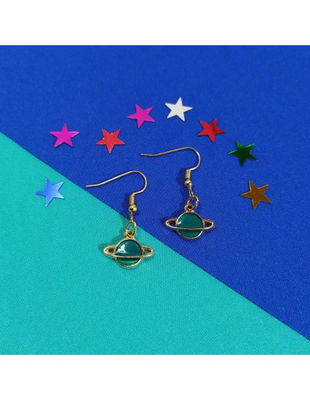 Aretes Saturnito en Colores