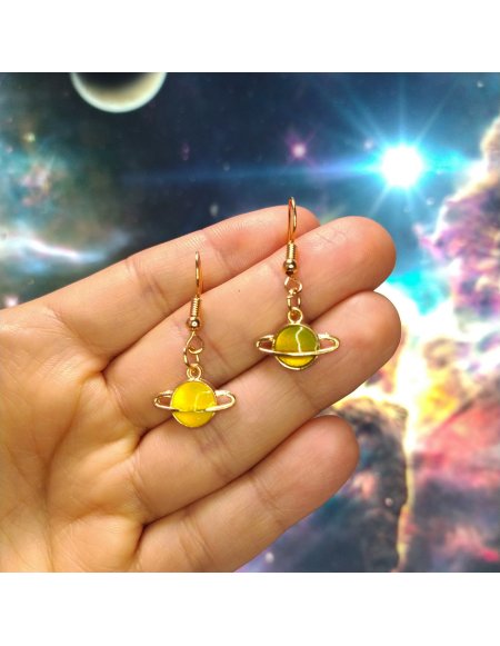 Aretes Saturnito en Colores