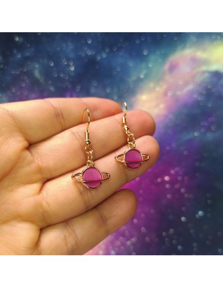 Aretes Saturnito en Colores