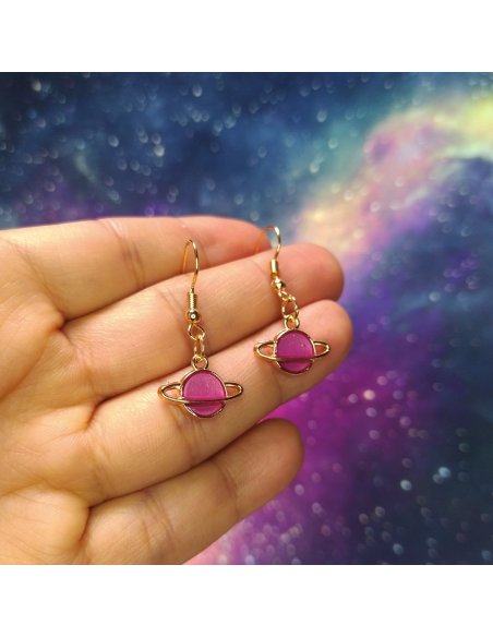 Aretes Saturnito en Colores