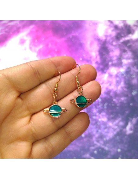 Aretes Saturnito en Colores