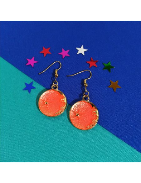 Aretes Fondo Cósmico en Colores