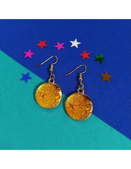 Aretes Fondo Cósmico en Colores