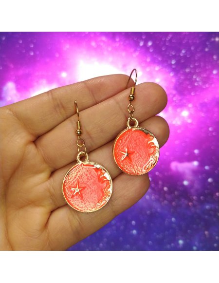 Aretes Fondo Cósmico en Colores