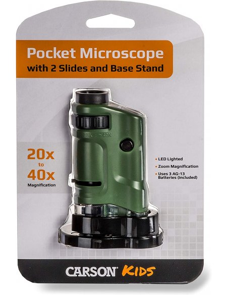 Microscopio Portátil Carson MicroBrite 20x-40x LED
