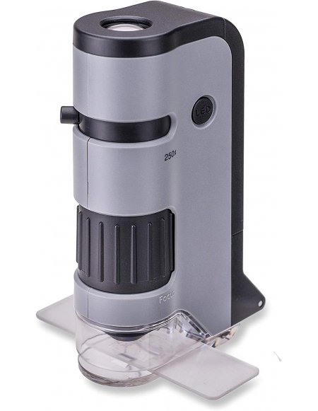 Microscopio Portátil Carson MicroFlip 100x-250x LED UV
