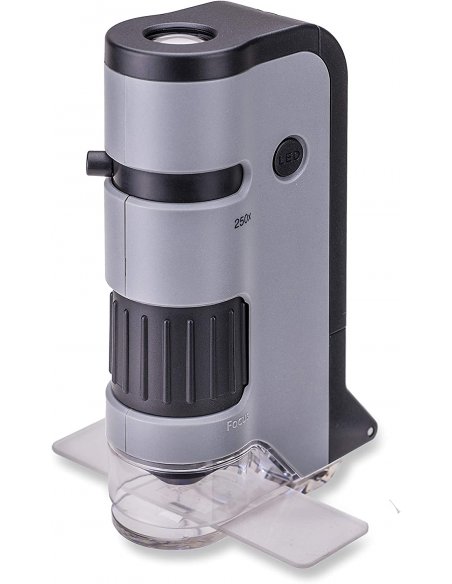 Microscopio Portátil Carson MicroFlip 100x-250x LED UV