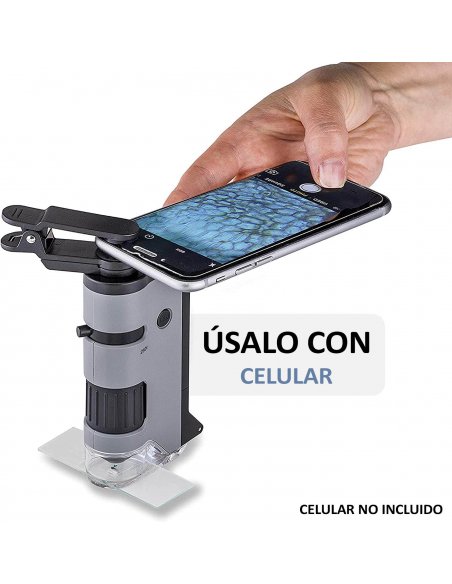 Microscopio Portátil Carson MicroFlip 100x-250x LED UV