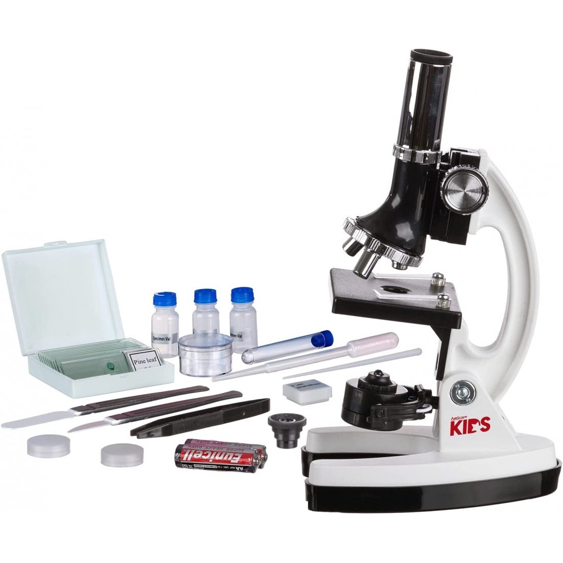 3304 Kit de Microscopio Para Niños 1200X Juguetes de Ciencias de