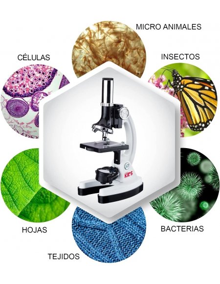 Microscopio Educativo para Niños Kit 52 Piezas...