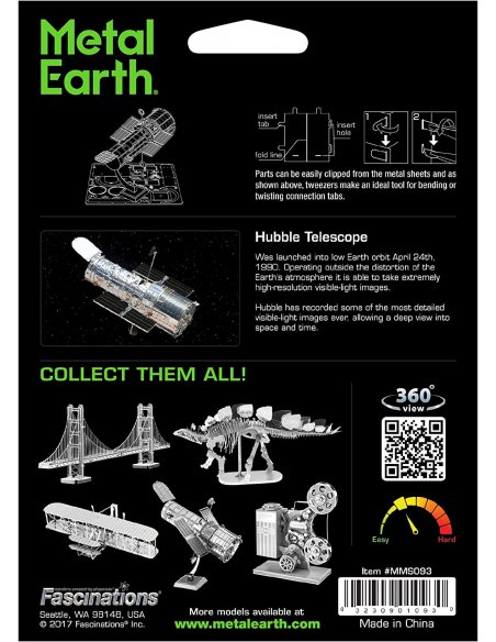 Modelo Metálico para Armar Telescopio Hubble