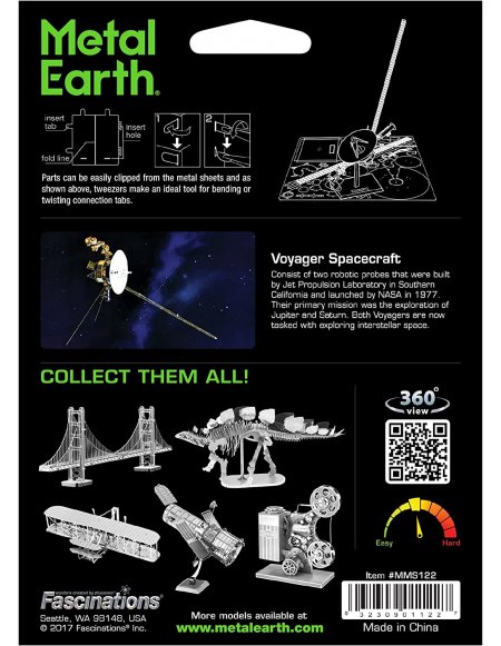 Modelo Metálico para Armar Sonda Voyager