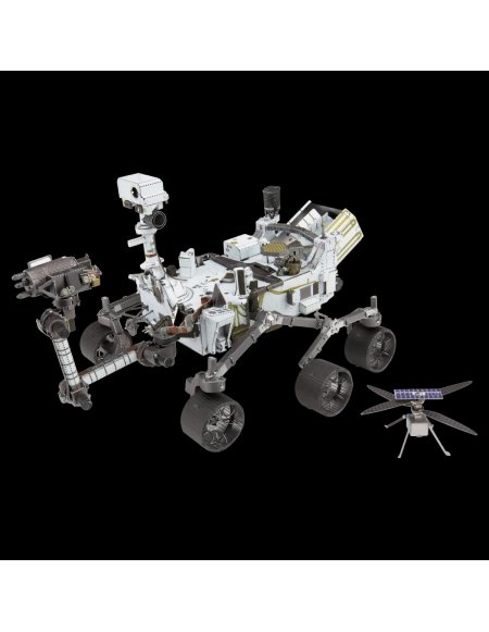 Modelo Metálico para Armar Rover Perseverance y Helicóptero en Marte