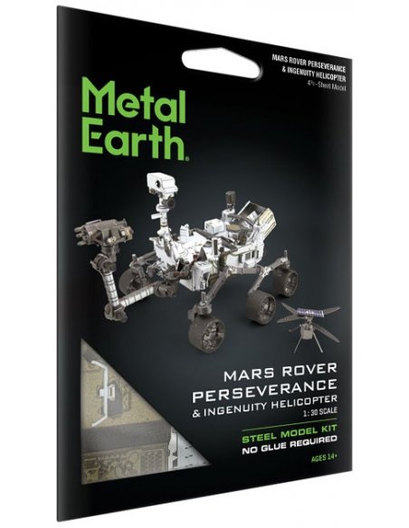 Modelo Metálico para Armar Rover Perseverance y Helicóptero en Marte