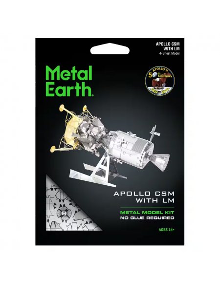 Modelo Metálico para Armar Apollo LM-CSM