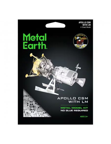Modelo Metálico para Armar Apollo LM-CSM