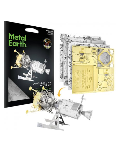 Modelo Metálico para Armar Apollo LM-CSM