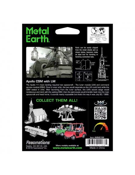 Modelo Metálico para Armar Apollo LM-CSM
