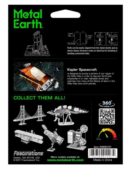 Modelo Metálico para Armar Nave Espacial Kepler