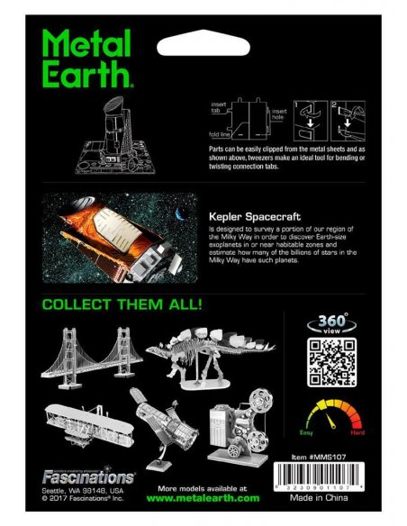 Modelo Metálico para Armar Nave Espacial Kepler