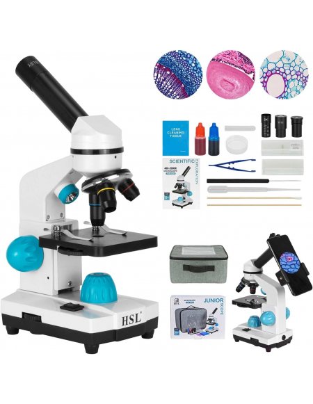 Kits de ciencia para niños Microscopio para principiantes con LED