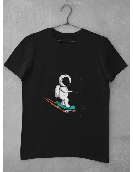 Camiseta Skateboarder Negra Unisex