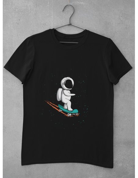 Camiseta Skateboarder Negra Unisex