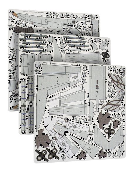 Modelo Metálico para Armar F/A-18 Super Hornet