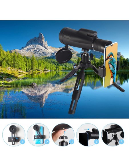 Telescopio Monocular 10-30x50