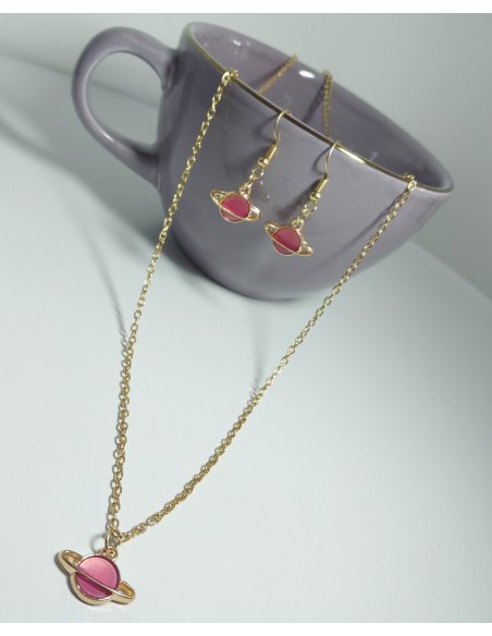 Collar Saturnito en colores