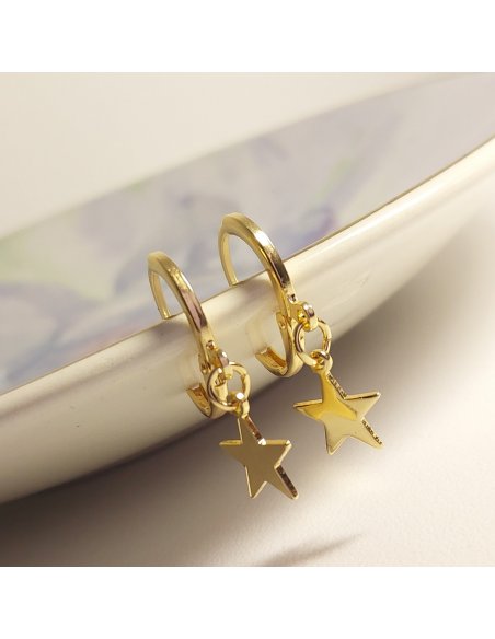 Aretes Estrellas Doradas