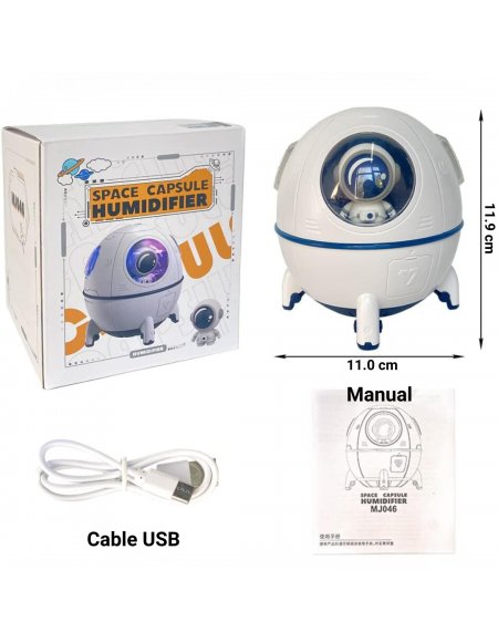 Humidificador Capsula Espacial con mini Astronauta