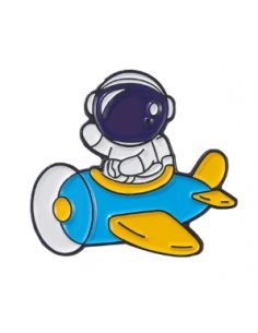 Pin Astronauta en el Avión