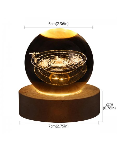 Lampara Esfera Sistema Solar