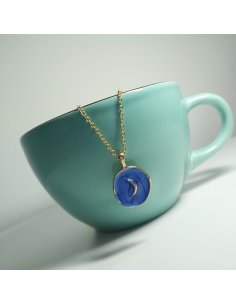 Collar Rustico Luna Azul