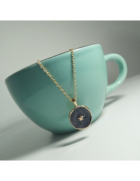 Collar Rustico Estrella Negra