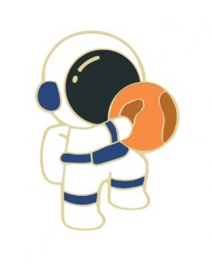 Pin Astronauta Lunita Balón