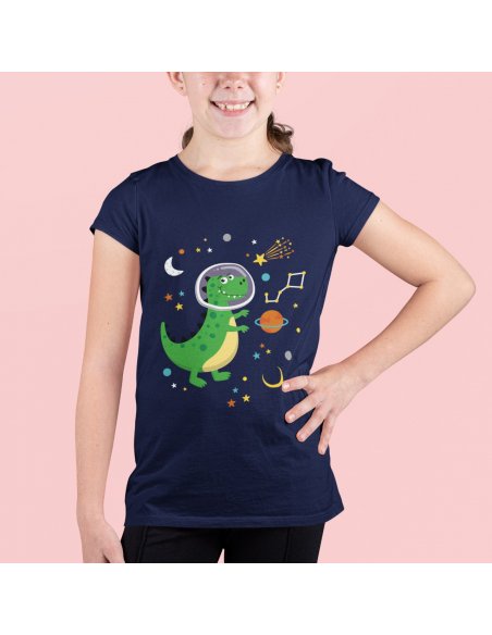 Camiseta Astrodino Azul Oscuro