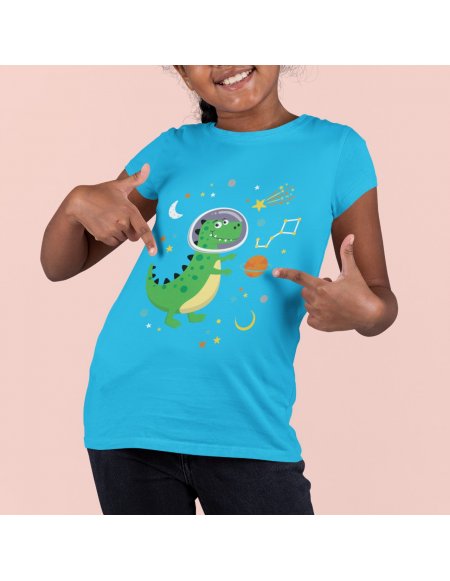 Camiseta Astrodino Azul Cielo