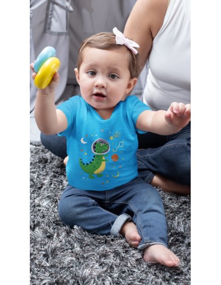 Camiseta Astrodino Azul Cielo