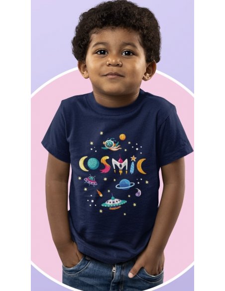 Camiseta Cosmic Azul Oscuro