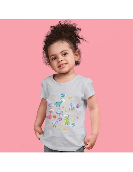 Camiseta Dino Space Gris