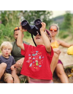 Camiseta Dino Space Roja